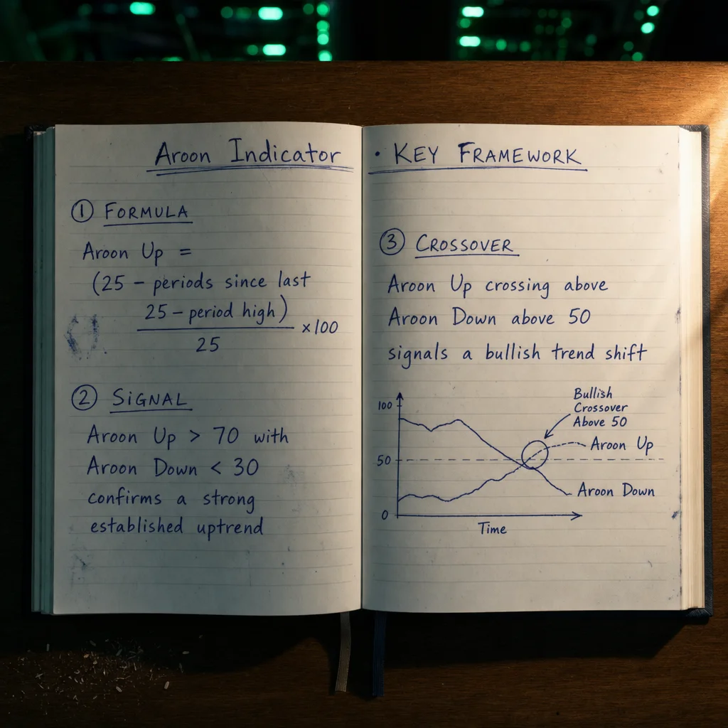 aroon indicator — supporting visual