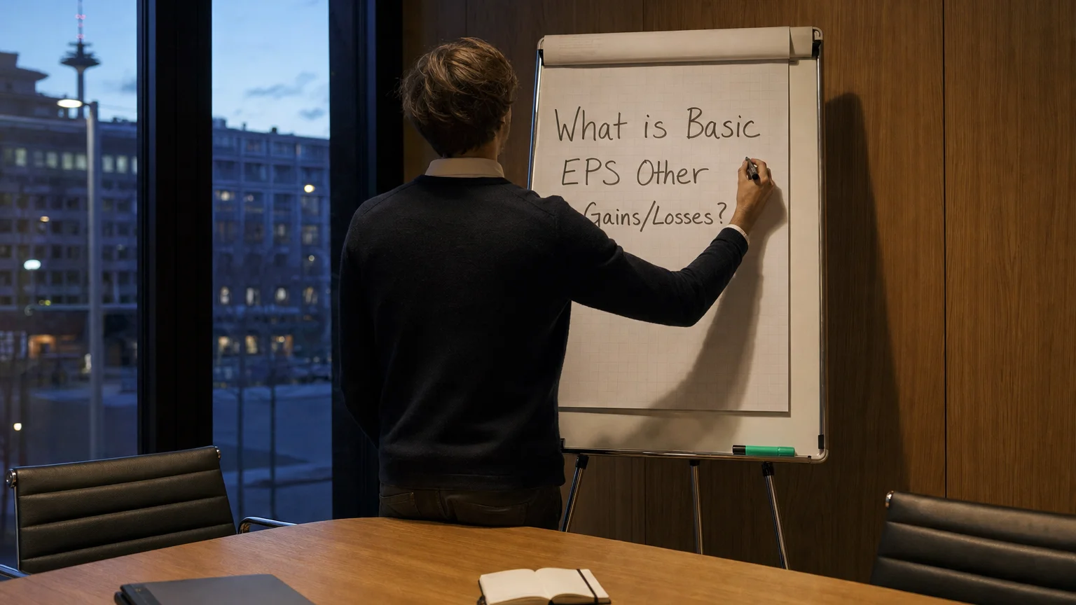 basic eps other gains/losses — editorial hero illustration