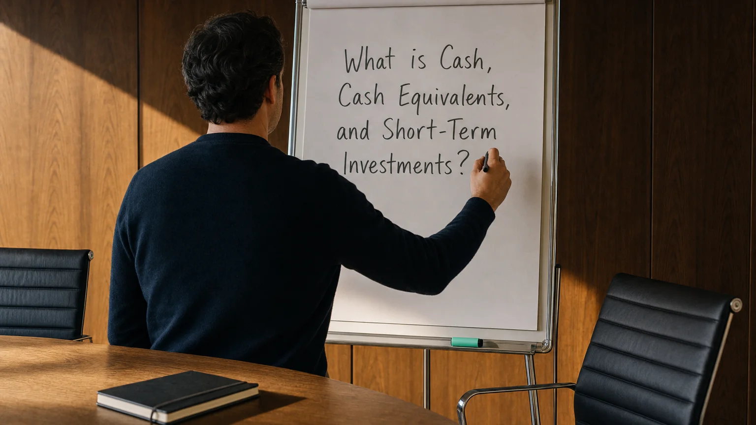 cash, cash equivalents, and short-term investments — editorial hero illustration