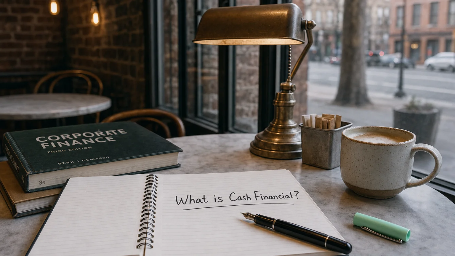 cash financial — editorial hero illustration