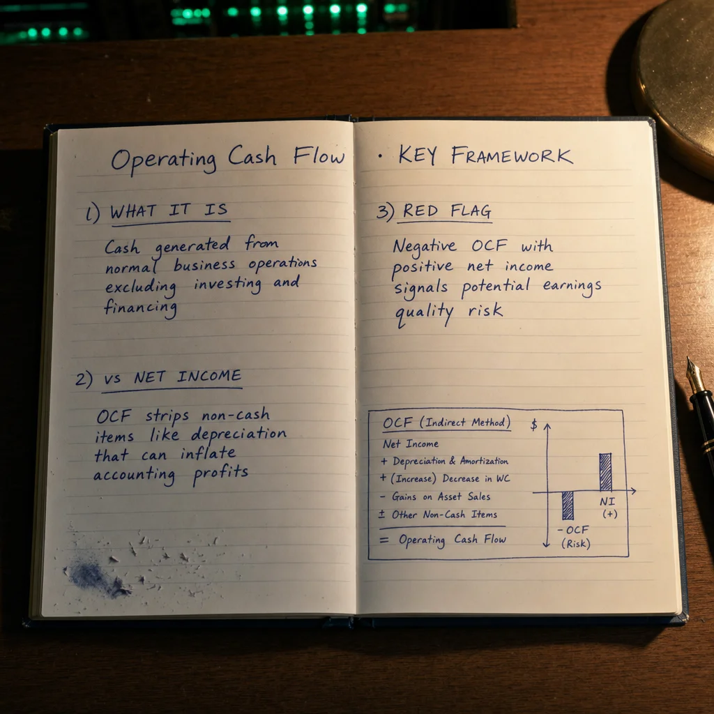 cash flow from continuing operating activities — supporting visual