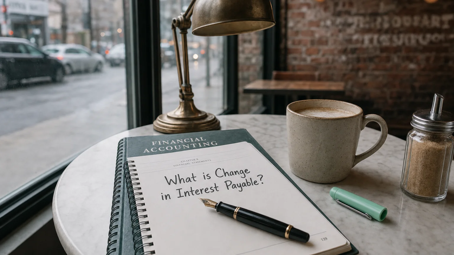 change in interest payable — editorial hero illustration