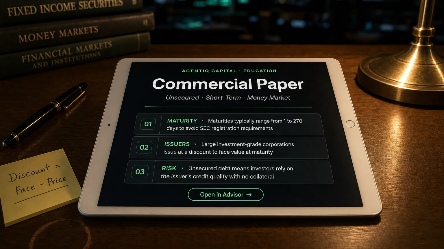 commercial paper — concept illustration