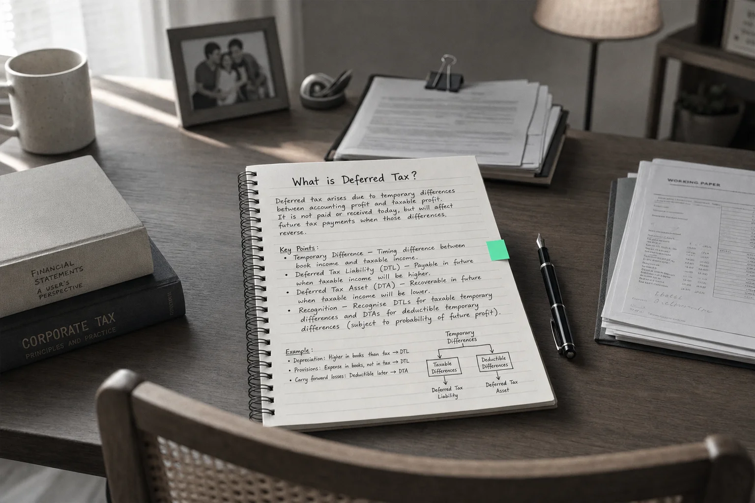 deferred tax — editorial hero illustration
