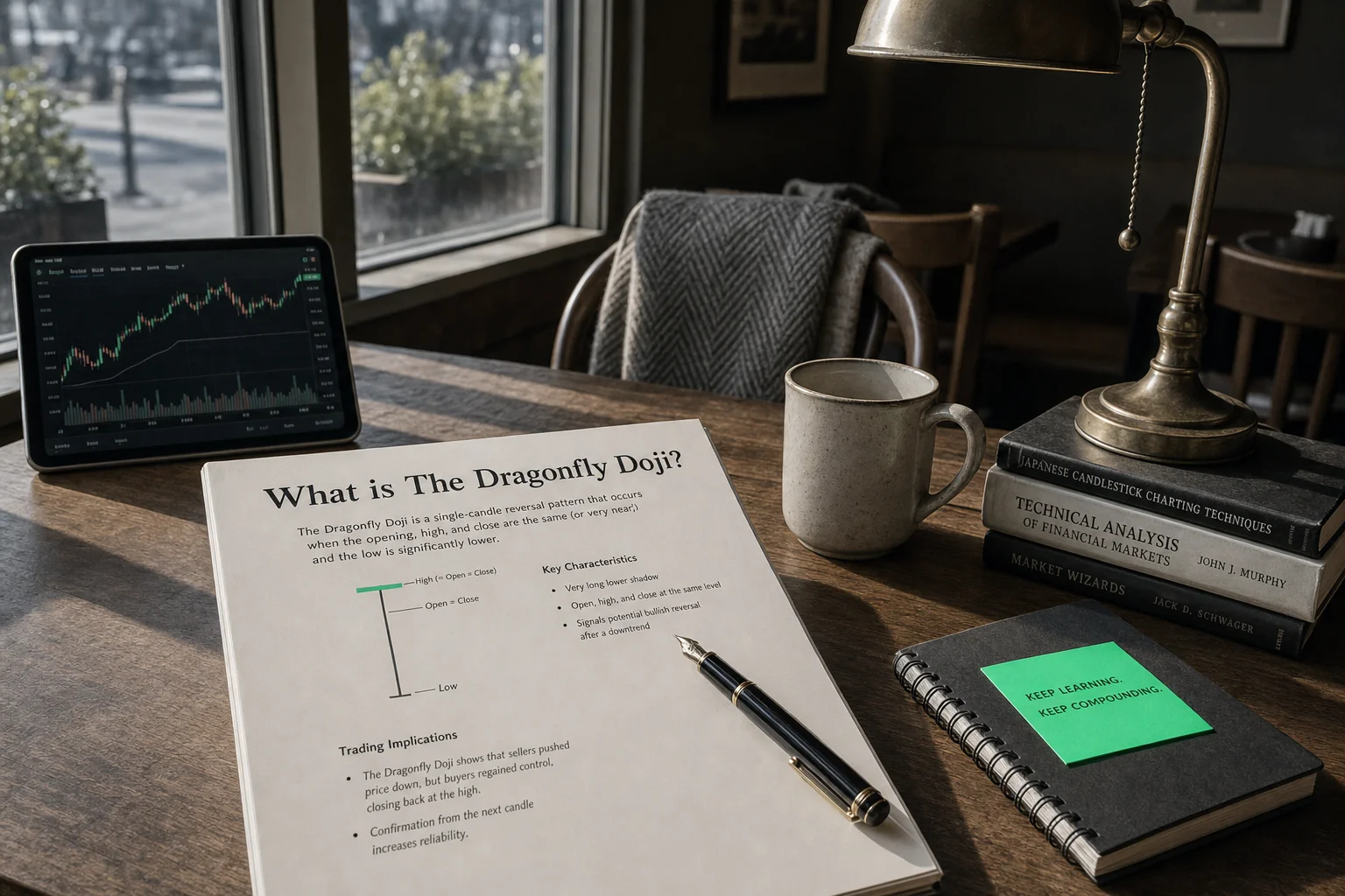 the dragonfly doji: a bullish rejection from the lows — editorial hero illustration