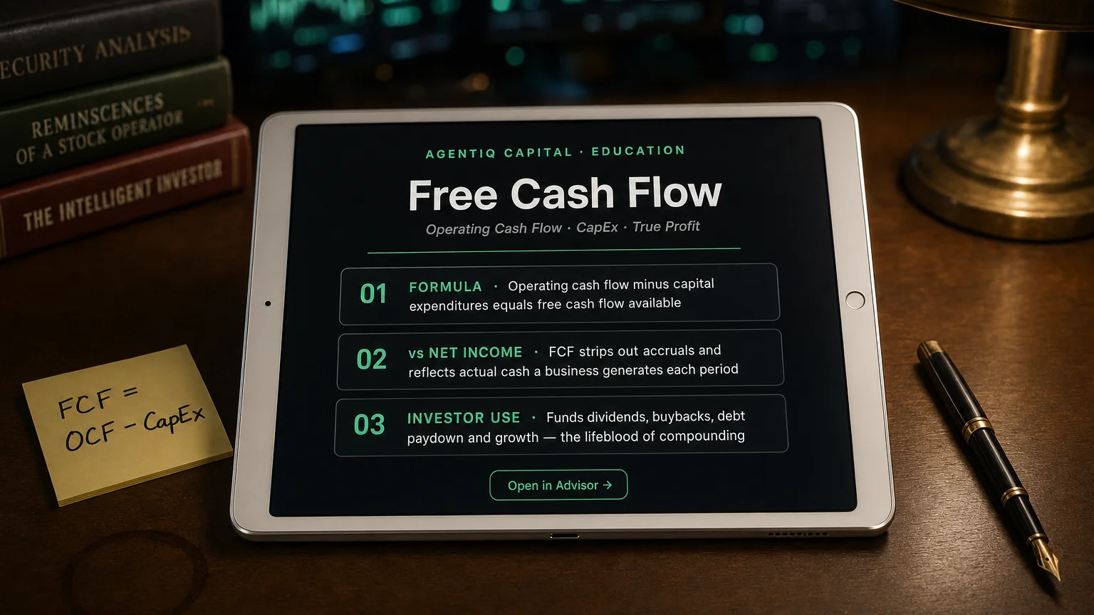 free cash flow — concept illustration