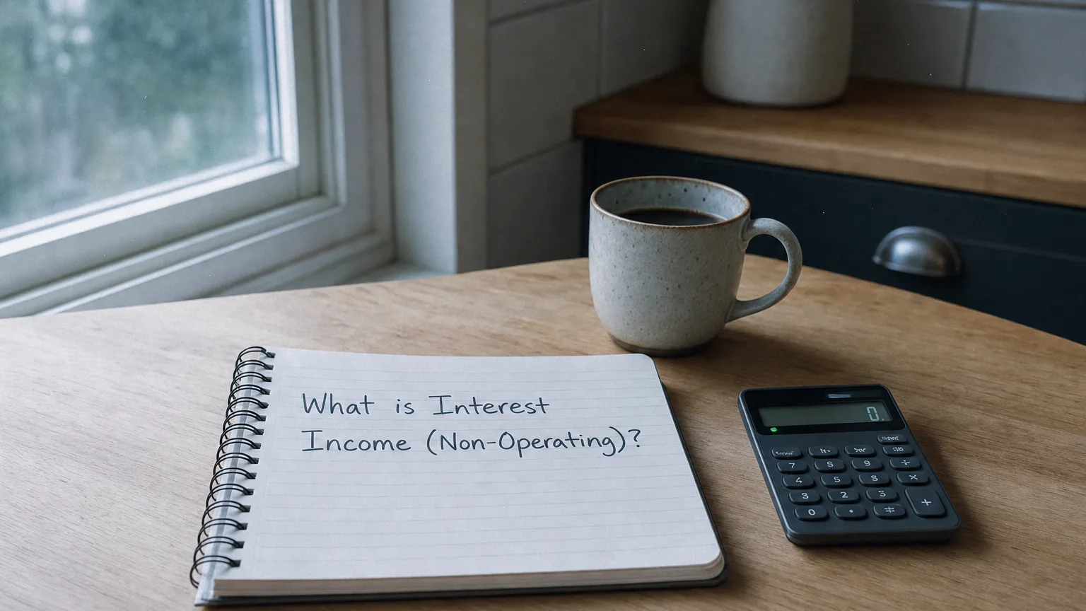 interest income (non-operating) — editorial hero illustration