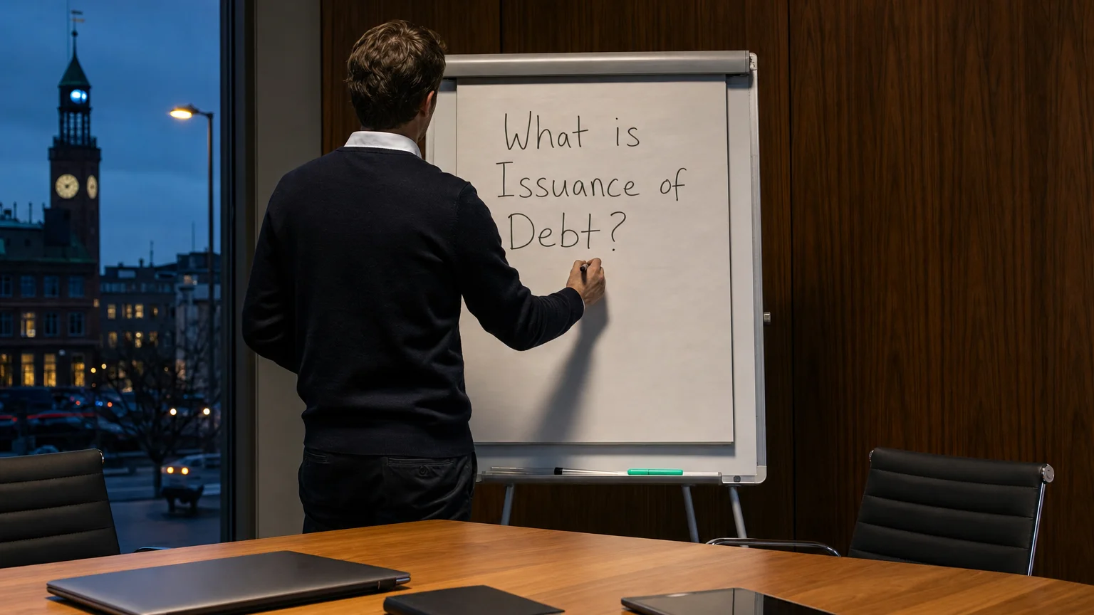 issuance of debt — editorial hero illustration