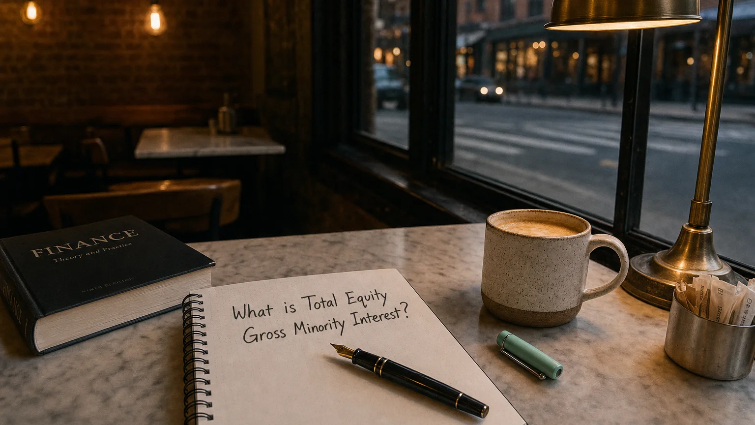 total equity gross minority interest — editorial hero illustration
