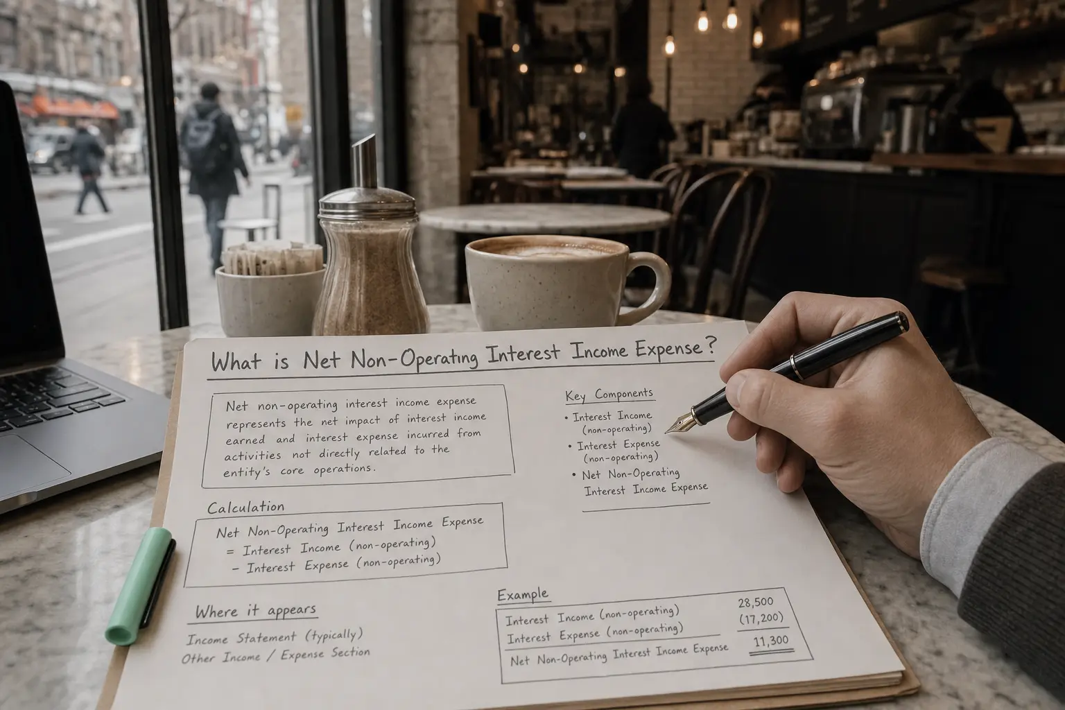net non-operating interest income expense — editorial hero illustration