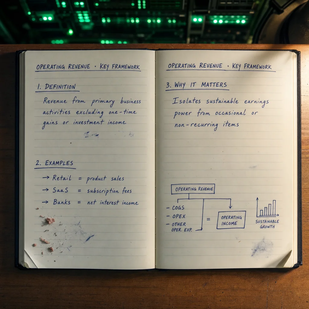 operating revenue — supporting visual