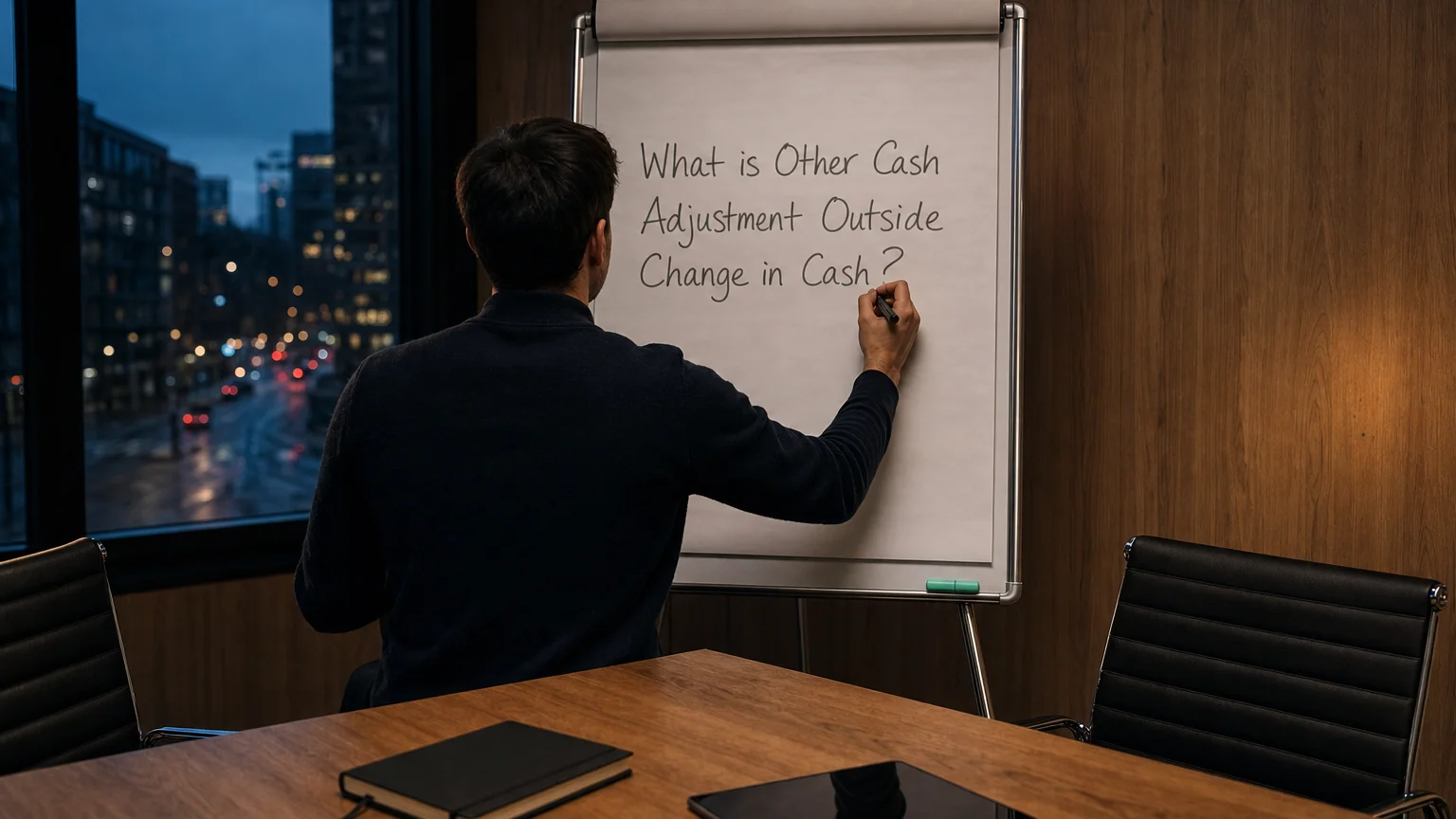 other cash adjustment outside change in cash — editorial hero illustration