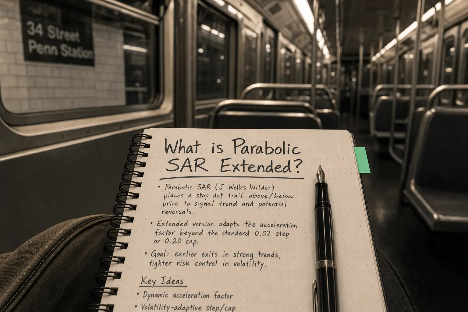 parabolic sar extended — editorial hero illustration
