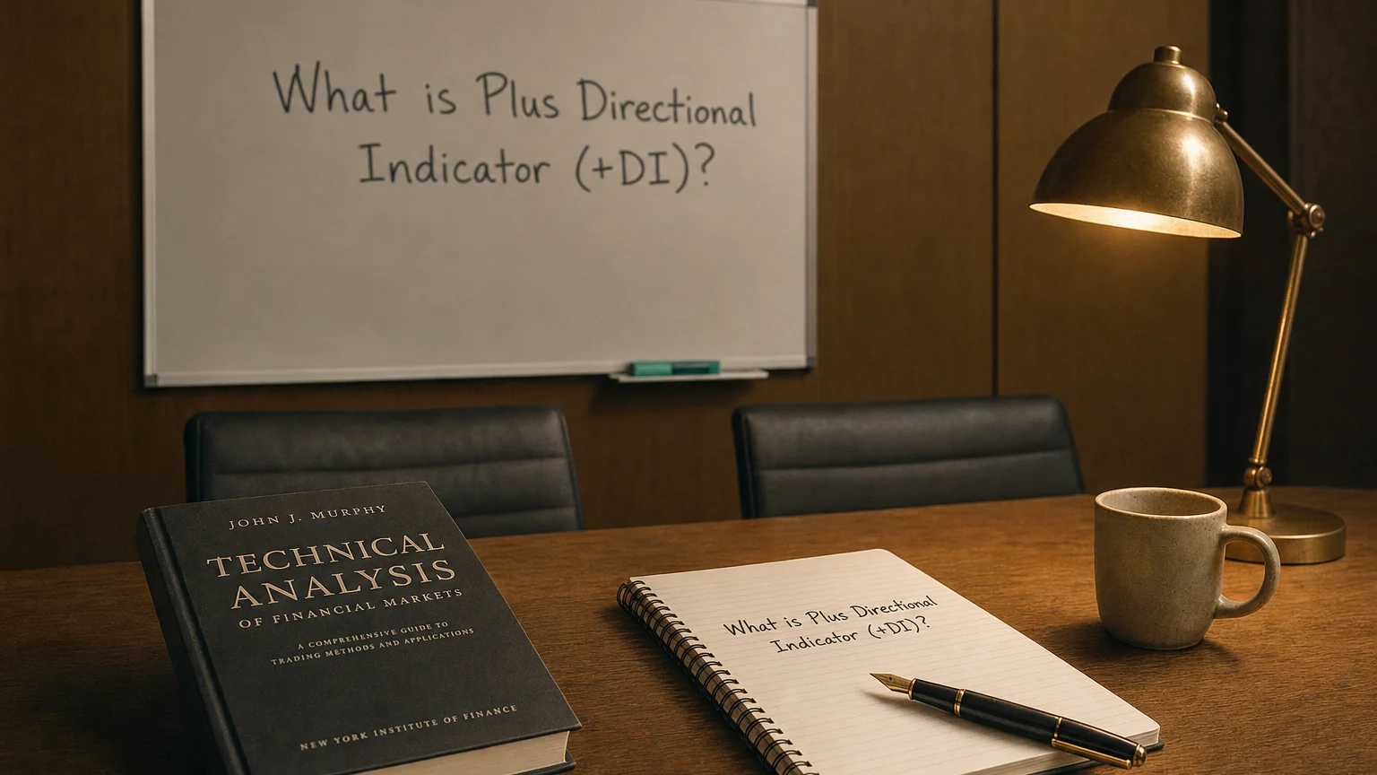 plus directional indicator (+di) — editorial hero illustration