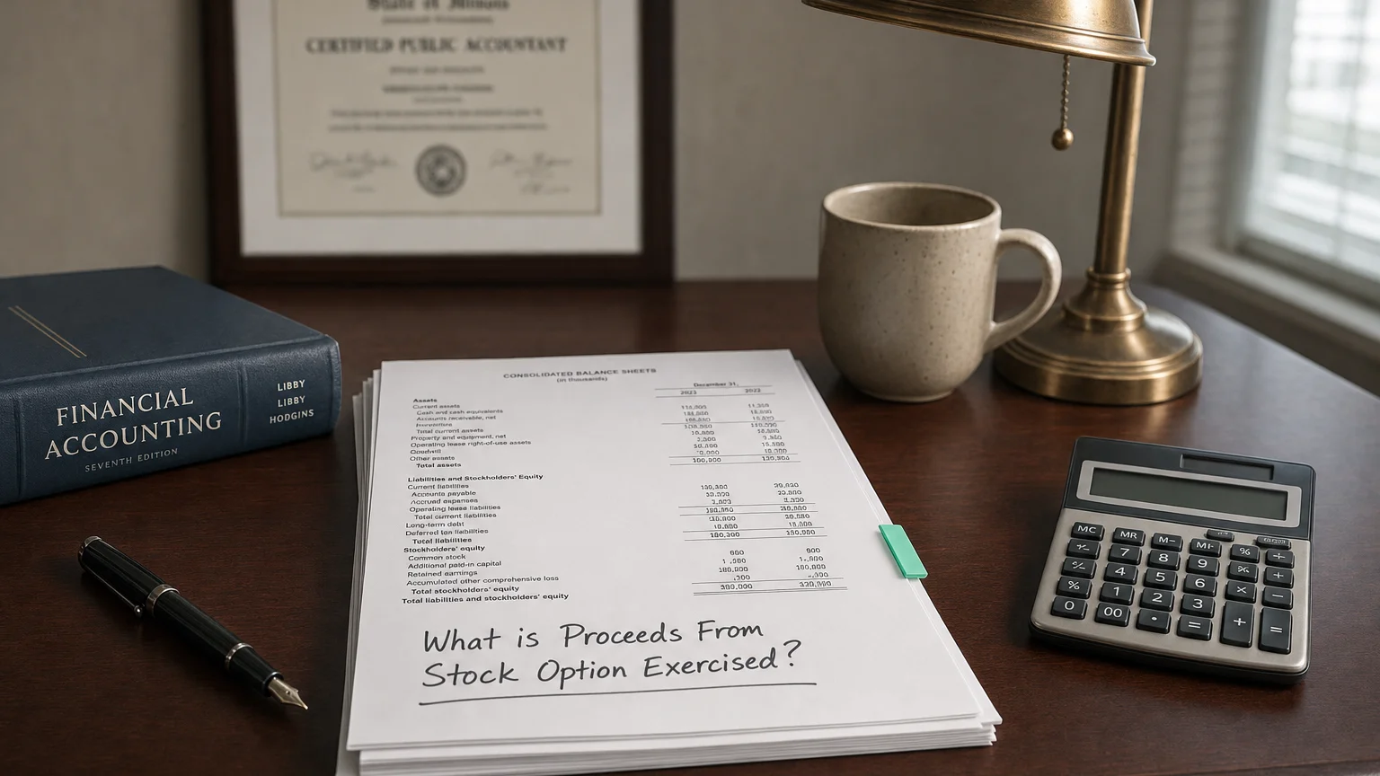 proceeds from stock option exercised — editorial hero illustration