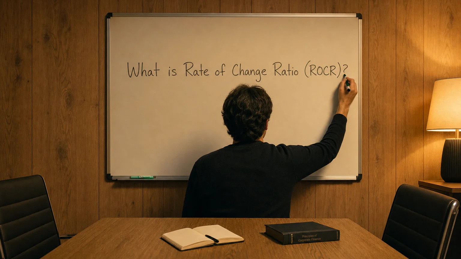 rate of change ratio (rocr) — editorial hero illustration