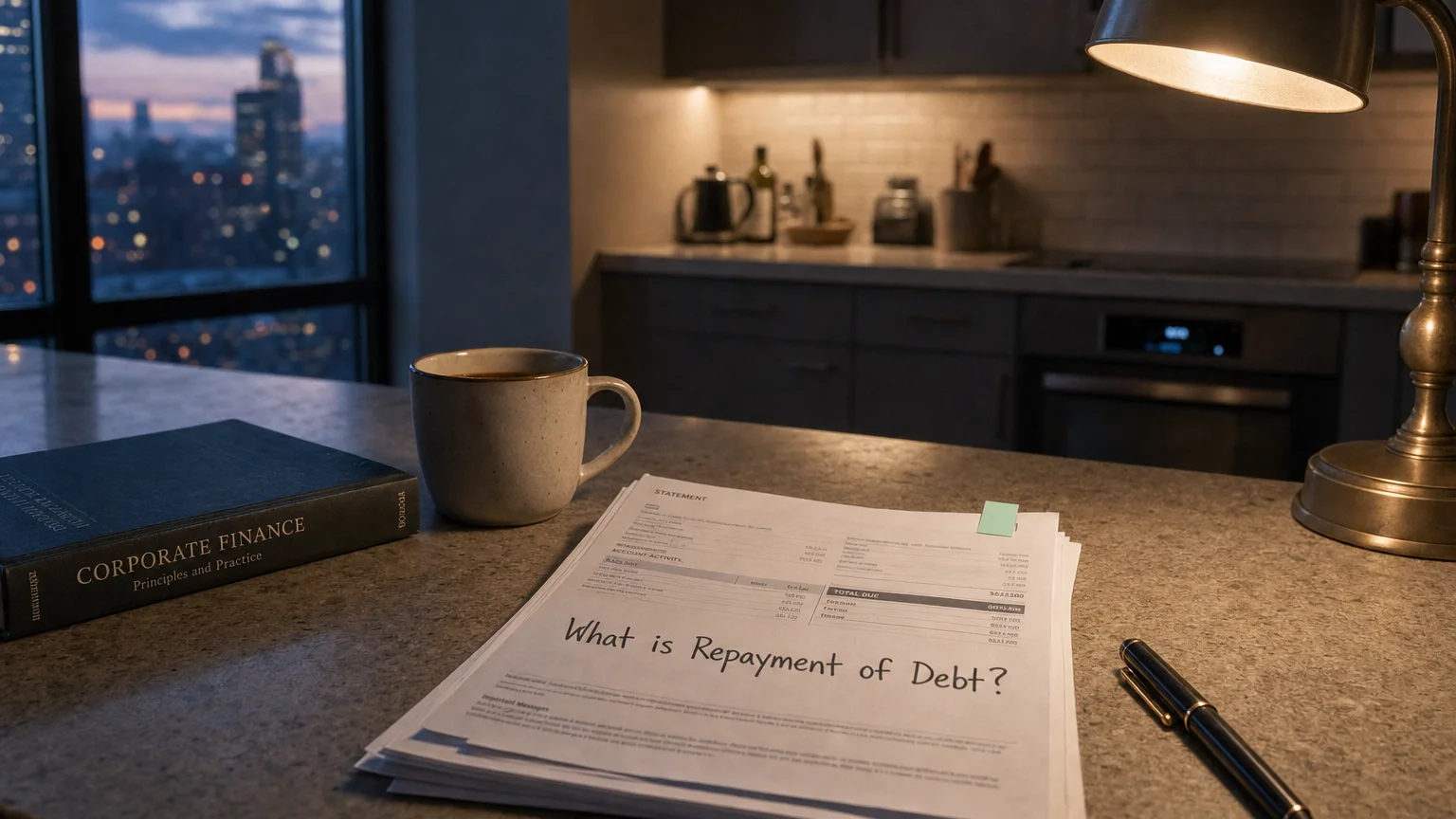repayment of debt — editorial hero illustration
