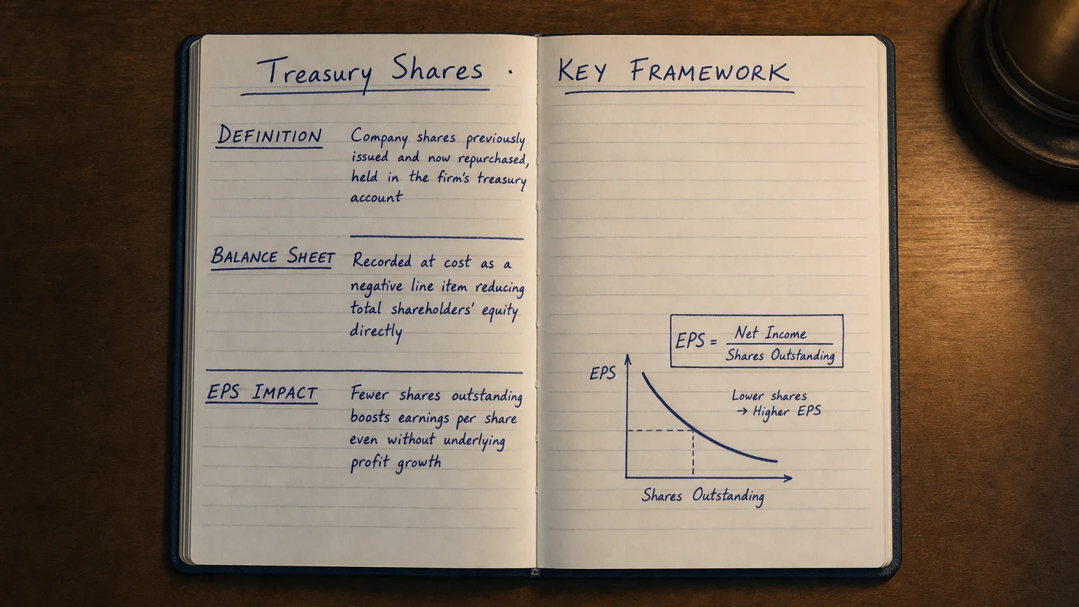 treasury shares number — supporting visual