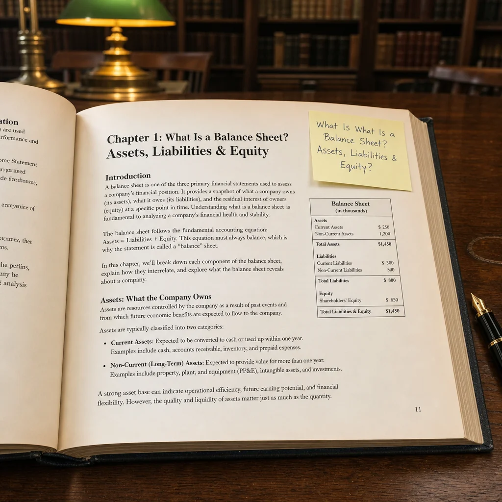 what is a balance sheet — illustrative concept image
