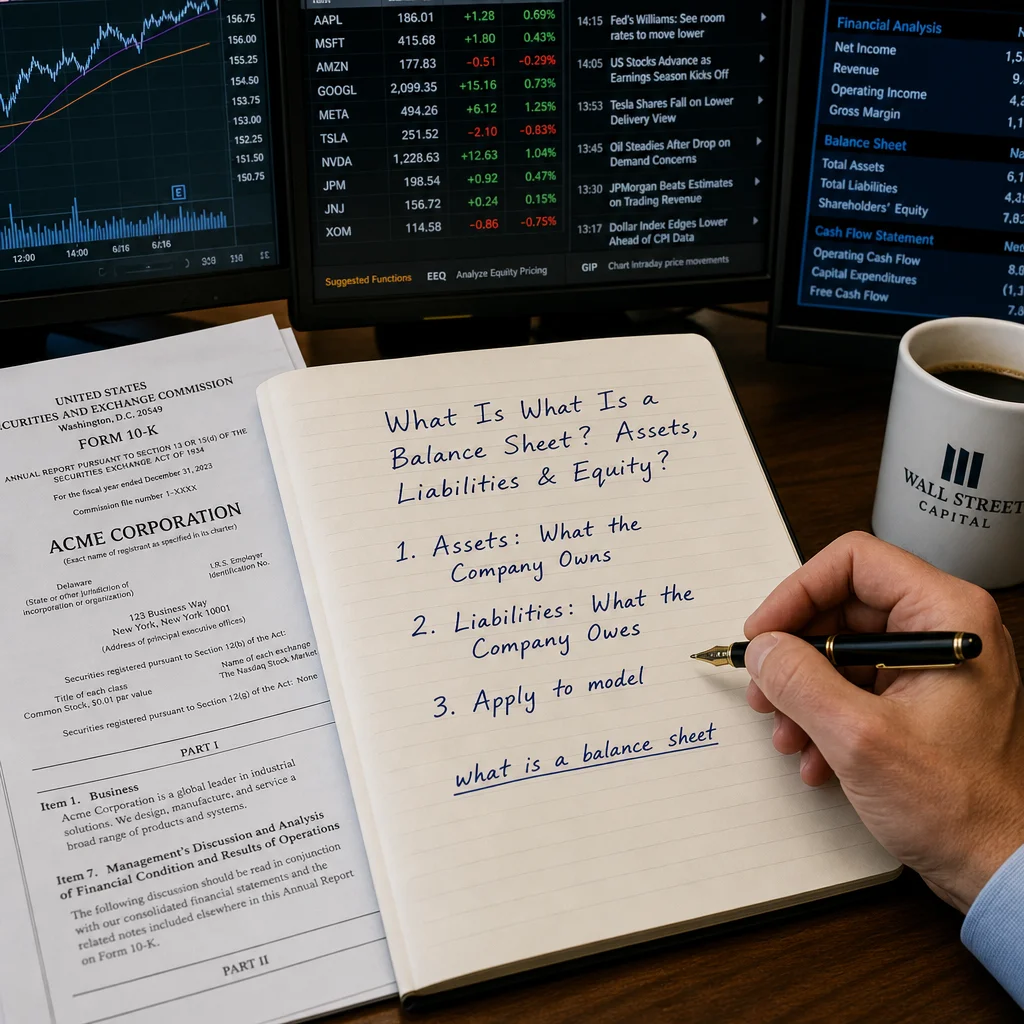 what is a balance sheet — supporting visual context