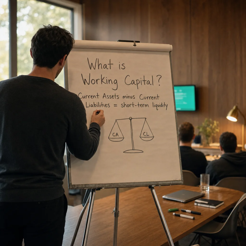 working capital — editorial hero illustration